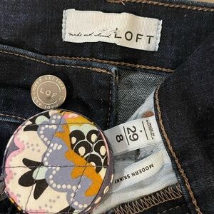 LOFT Midnight Blue Skinny Jeans